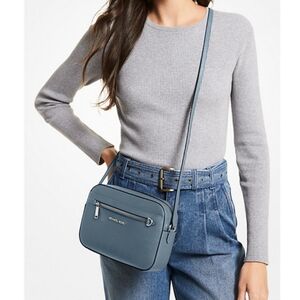 Michael Kors Jet Set Large Saffiano Leather Crossbody Bag